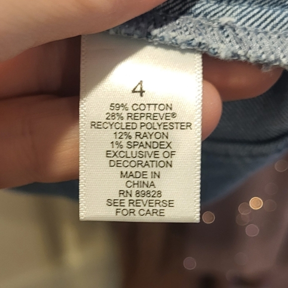 Custom Taylor Swift Upcycled Blue Denim Jean Jacket with Patchwork & Beads Sz 4 - Picture 5 of 8